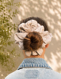 🤍 Duża Szara Scrunchie
