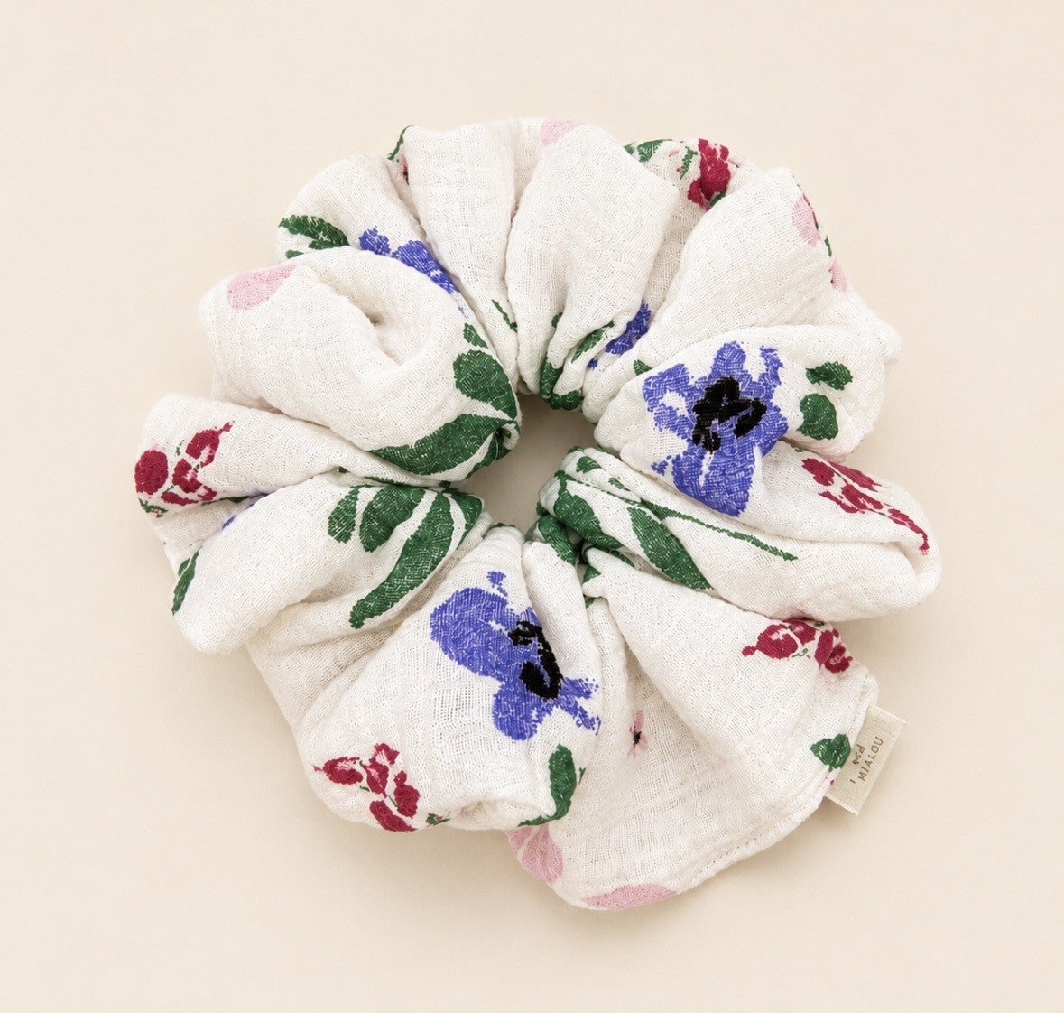 💜 Duża Scrunchie - kwiaty